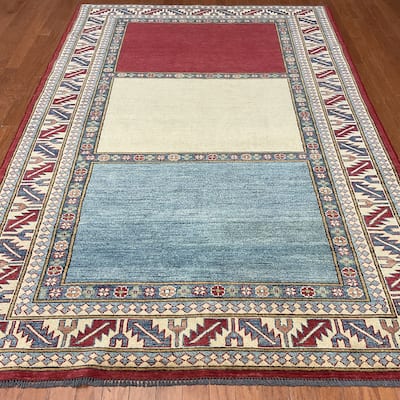 HERAT ORIENTAL Handmade Kazak Wool Rug - 5'9" x 8'10"