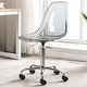 preview thumbnail 9 of 62, Acrylic Swivel adjustable height Armless Home office Rolling Chair
