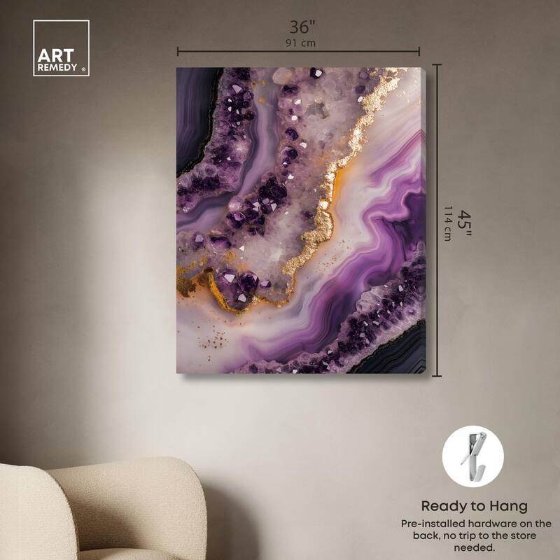 Amethystine Dream I Canvas by Art Remedy, Gallery Wrapped