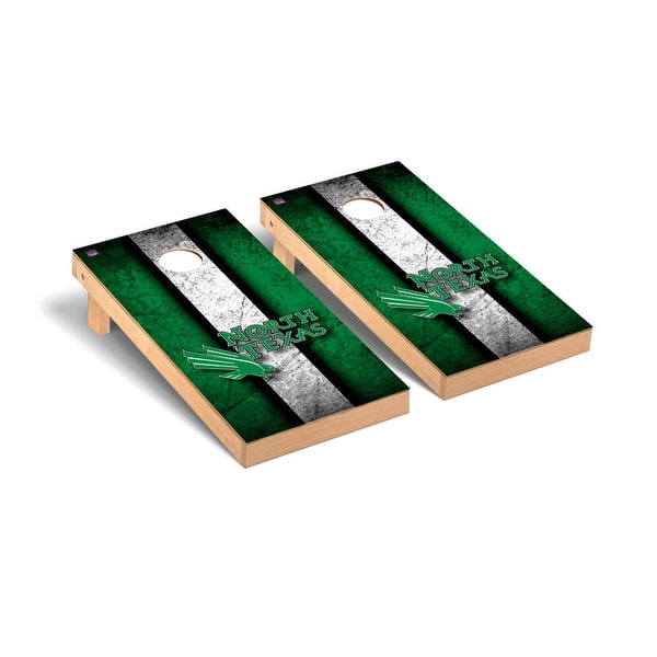 slide 2 of 5, North Texas Mean Green Vintage Cornhole Board Set