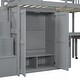 preview thumbnail 30 of 55, Space-Saving Loft Bed with Shelves Wardrobe, Movable table & Side Desk, Wooden Twin Bed Frmae wiht Storage Stairs & Two Drawers
