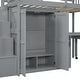 preview thumbnail 13 of 18, Twin Size Loft Bed with Stairs, Bookshelf, Drawers, Desk & Wardrobe