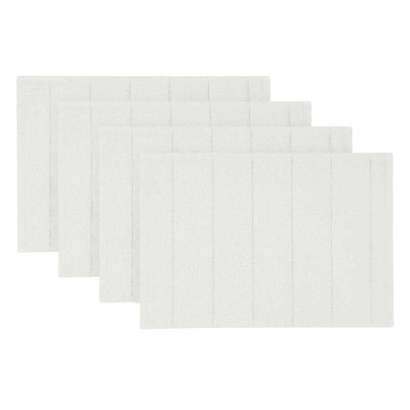 Izod Chadwick White 4-Pack Placemat Set
