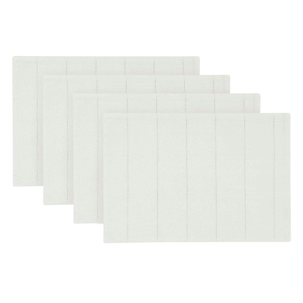 Izod Chadwick White 4-Pack Placemat Set