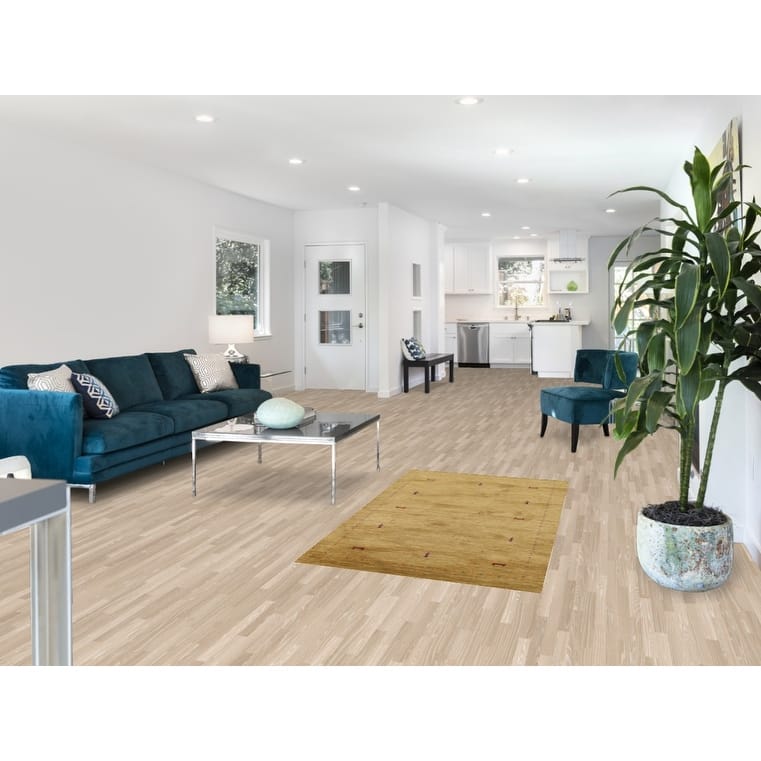 Animals Tribal Gabbeh Indian Accent Rug Hand-Knotted Wool Carpet - 3'0"x 5'3"