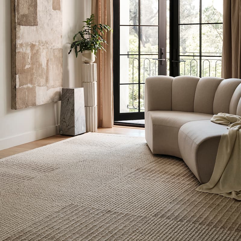 Frenshe Interiors Montceito Tiled Wool Area Rug - 3' x 5' - Ivory