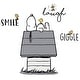 preview thumbnail 1 of 1, Lambs & Ivy Classic Snoopy with Woodstock & Dog House Black/Gray Wall Decals