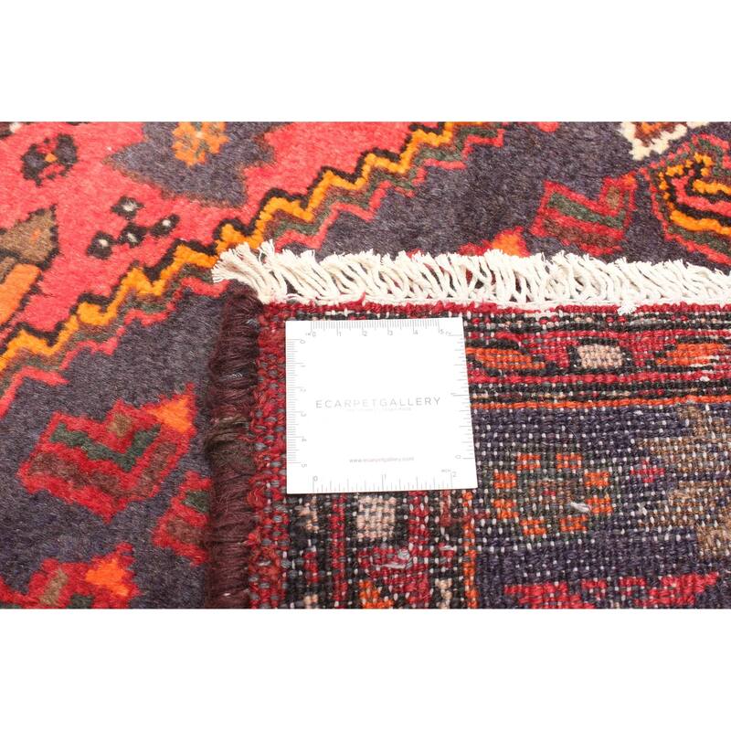 ECARPETGALLERY Hand-knotted Andelz Red Wool Rug - 4'3 x 6'10