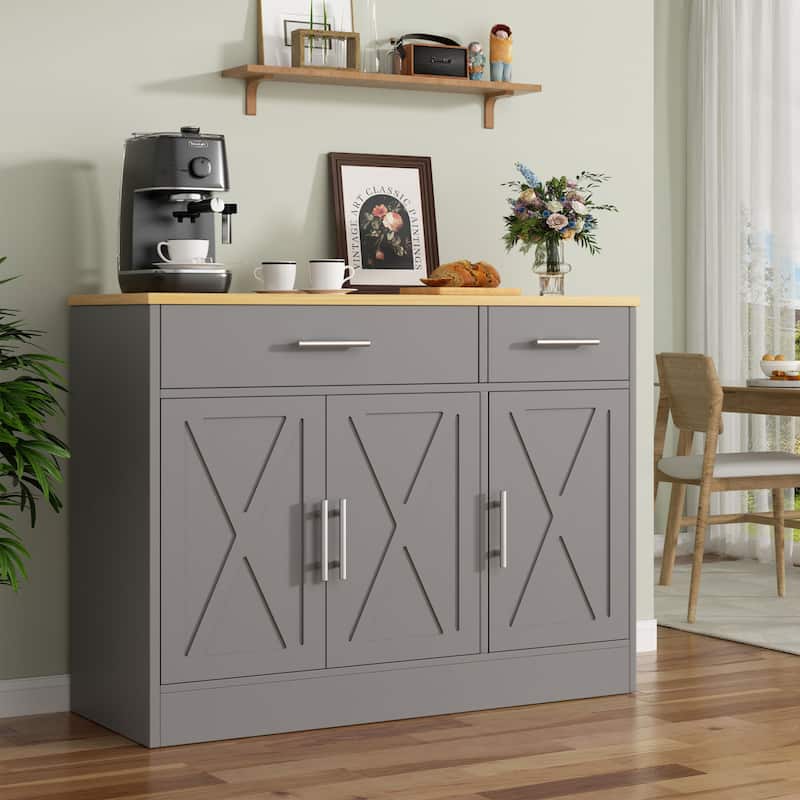 Futzca Sideboard Buffet Cabinet, Kitchen Storage Cabinet