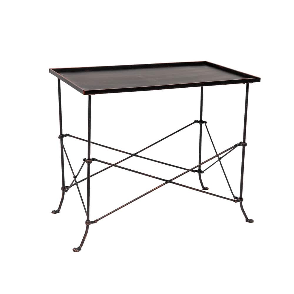 Rectangular Metal Side Table with Unique Claw Sole Feet