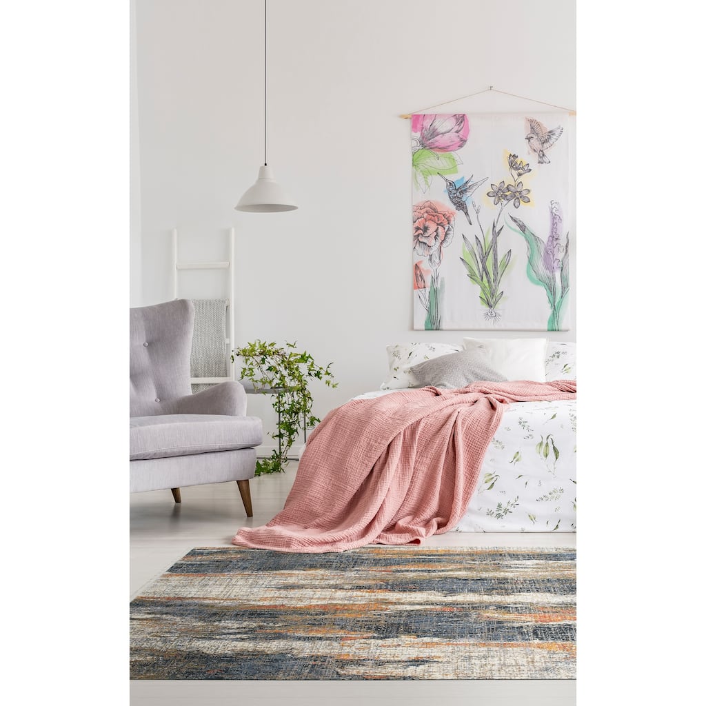 Artundra Multi Colored Machine Made Flatweave Indoor Area Rug