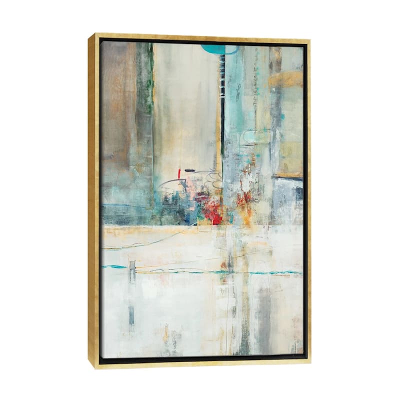 iCanvas "Inference" by Nancy Ngo Framed Canvas Print - Gold - 48x32