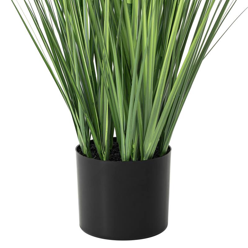 Glitzhome 3.25ft. Artificial Onion Grass in Pot with Planters
