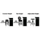 preview thumbnail 5 of 37, Hillsdale Furniture Savana Wood Upholstered Swivel Stool