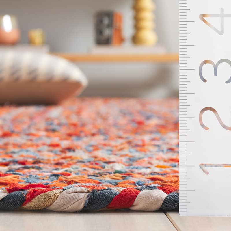 SAFAVIEH Georgine Handmade Nanny Braided Bohemian Cotton Rug