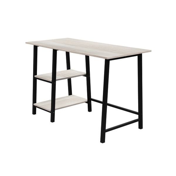 Shop Metal Frame Home Office Desk With Wood Surface Overstock 32459902