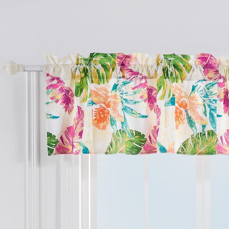Greenland Home Fashions Tropics WIndow Valance - 84 W x 16 L