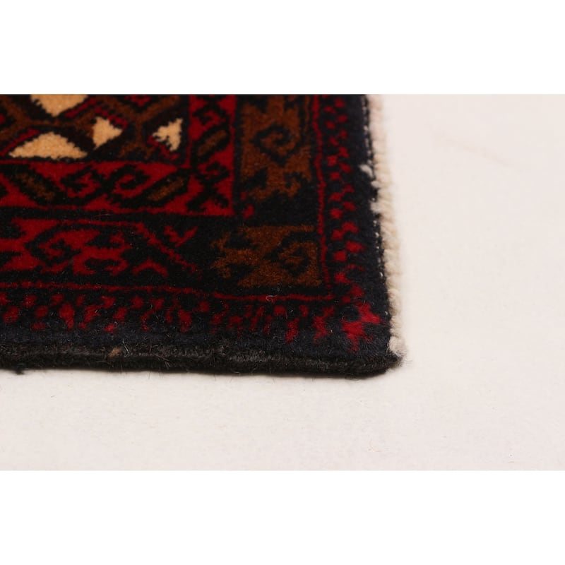 Teimani Red Rug 3'7" x 6'5" - 3'7 x 6'5
