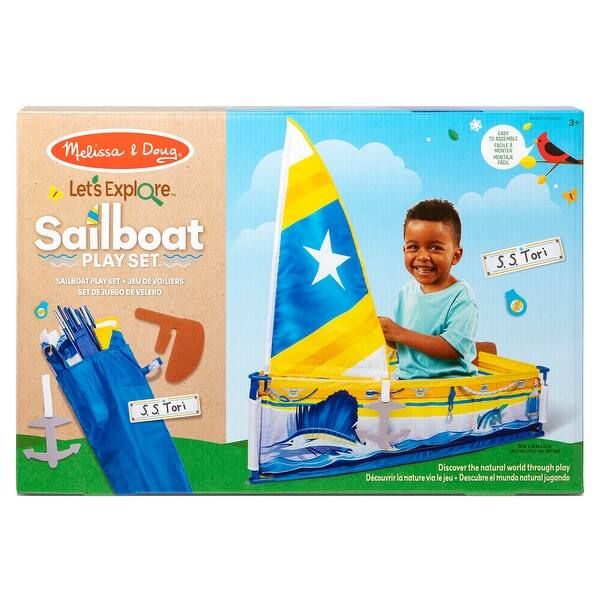 slide 2 of 5, Melissa & Doug Let's Explore Sailboat Play Set Multi - Kids