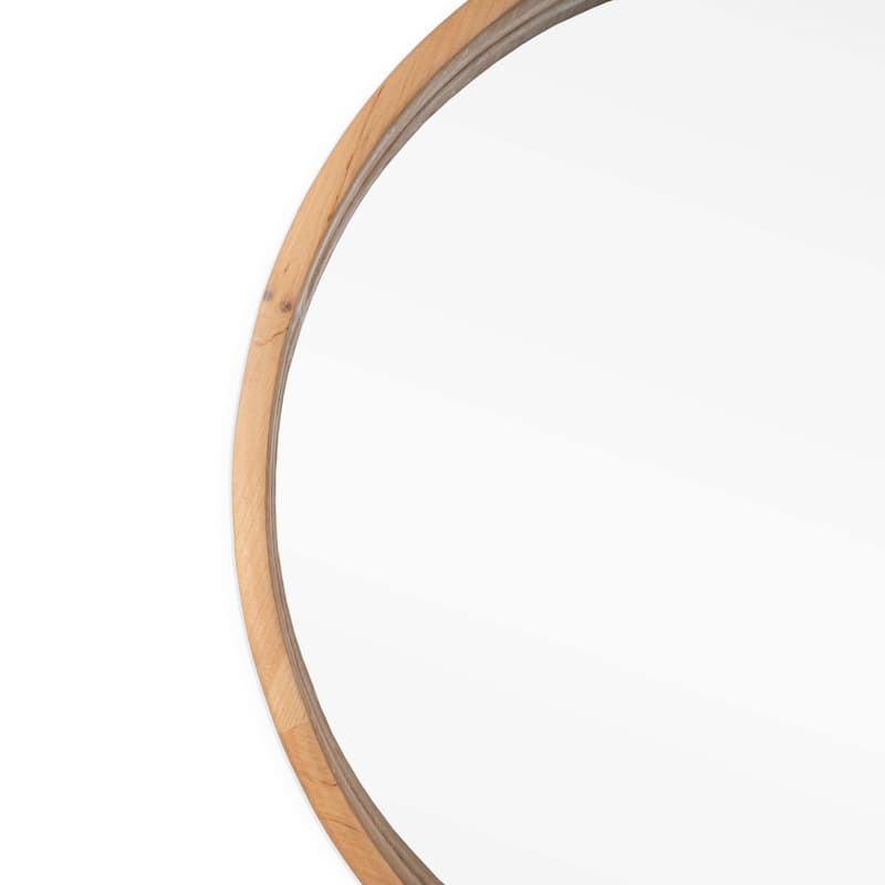Harlow 24" Wood Wall Mirror - 24" x 2" x 30"