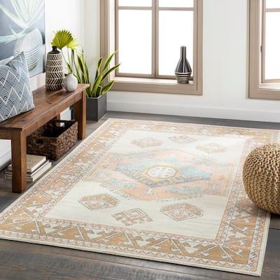 Livabliss Tedros Indoor/ Outdoor Tribal Area Rug