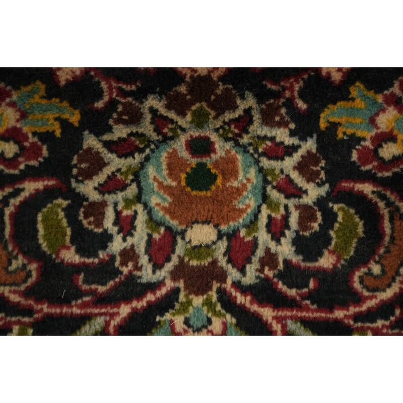 Hand Knotted Oriental 100% Wool Carpet Traditional Floral Red Mashad Area Rug - 12' 10'' X 9' 10''