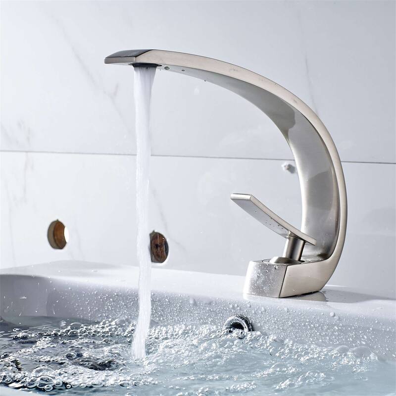 Single Handle Bathroom Faucet Modern Bathroom Sink Faucets Single Hole Basin Vanity Mixer Taps With Valve