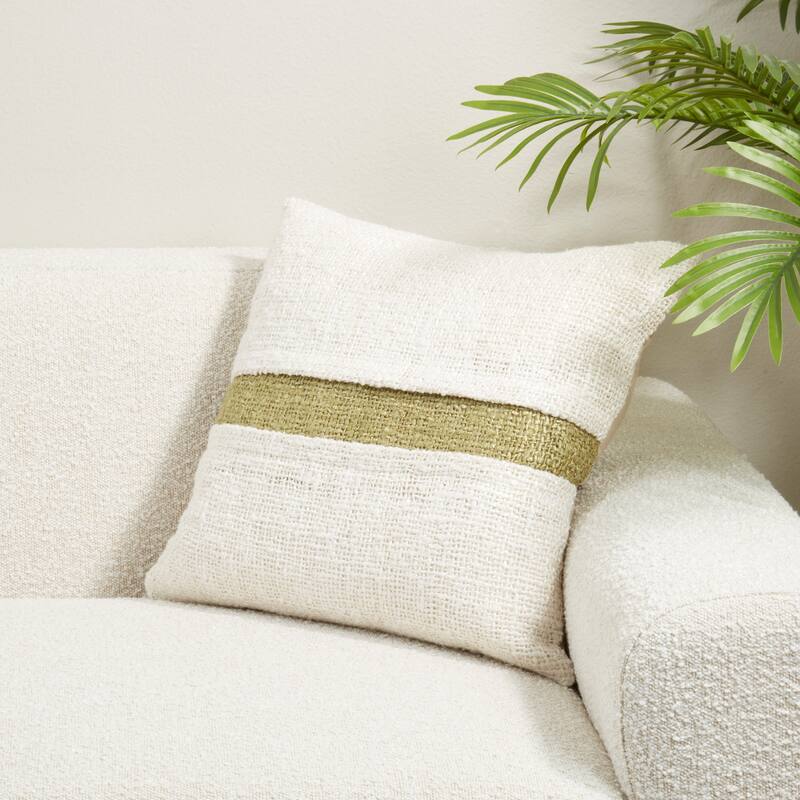 Banded Throw Pillow