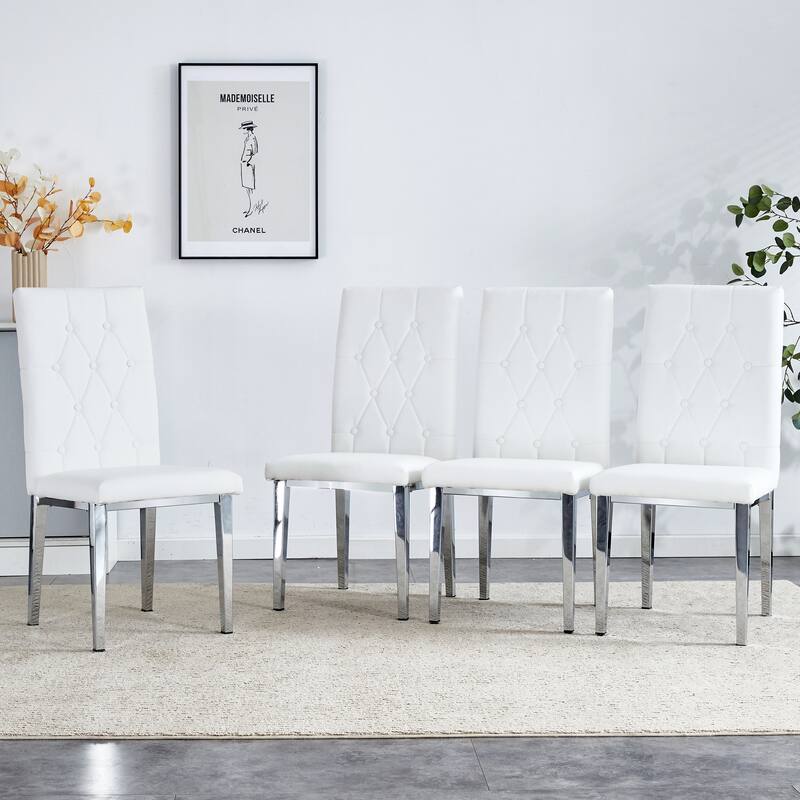 Modern style 4-piece dining chair set