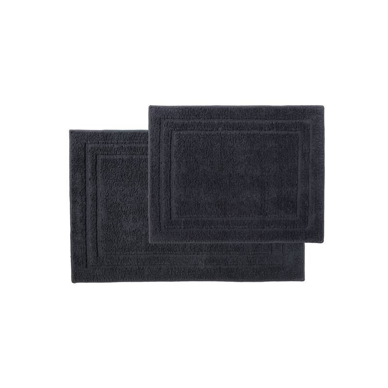 Dan River 2-Piece Plush Microfiber Shag Bath Mat Set