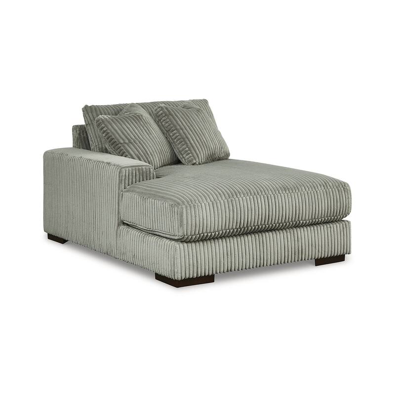Signature Design by Ashley Lindyn Gray 3-Piece Sectional with Double Chaise - 141" W x 70" D x 38" H