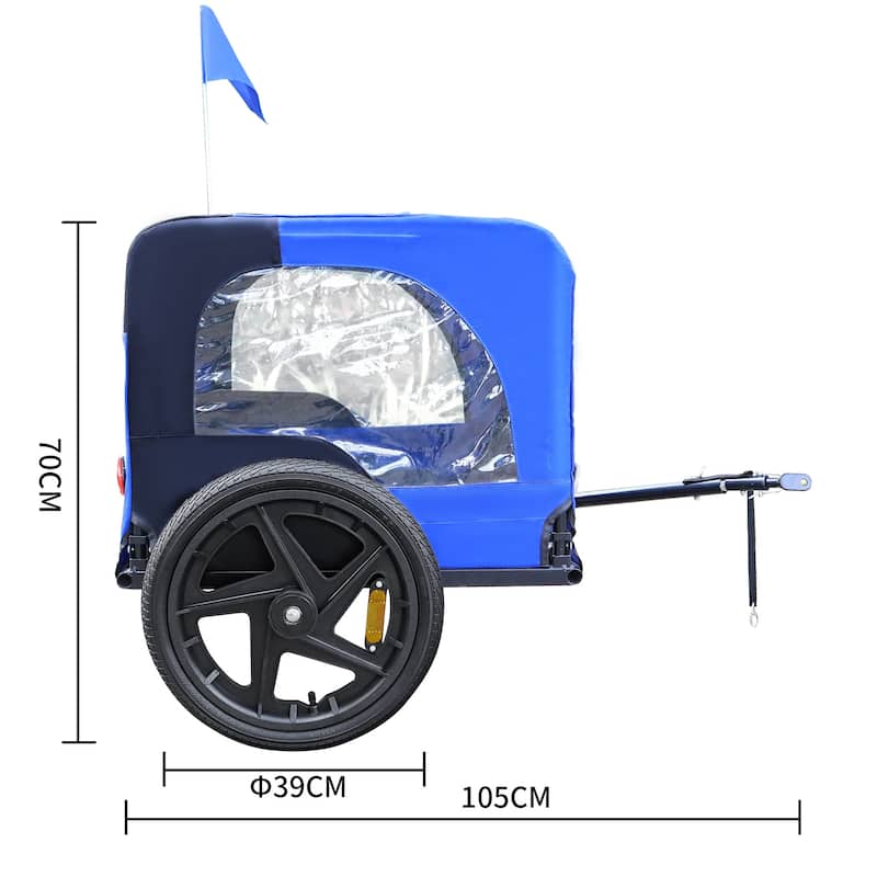 Outdoor Pet Jogging Stroller Foldable Dog Carriers Bicycle Trailer