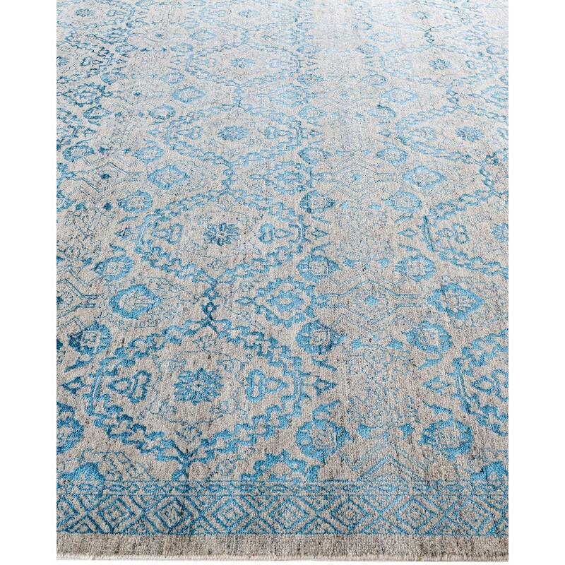 Ikat One-of-a-Kind Hand-Knotted Area Rug, Beige - 7' 10" x 9' 10"