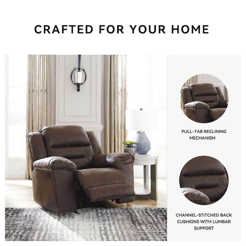 Stoneland Contemporary Rocker Recliner Chocolate