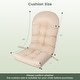 preview thumbnail 10 of 16, Gymax Set of 2 Patio Adirondack Chair Cushion High Back Fade Resistant