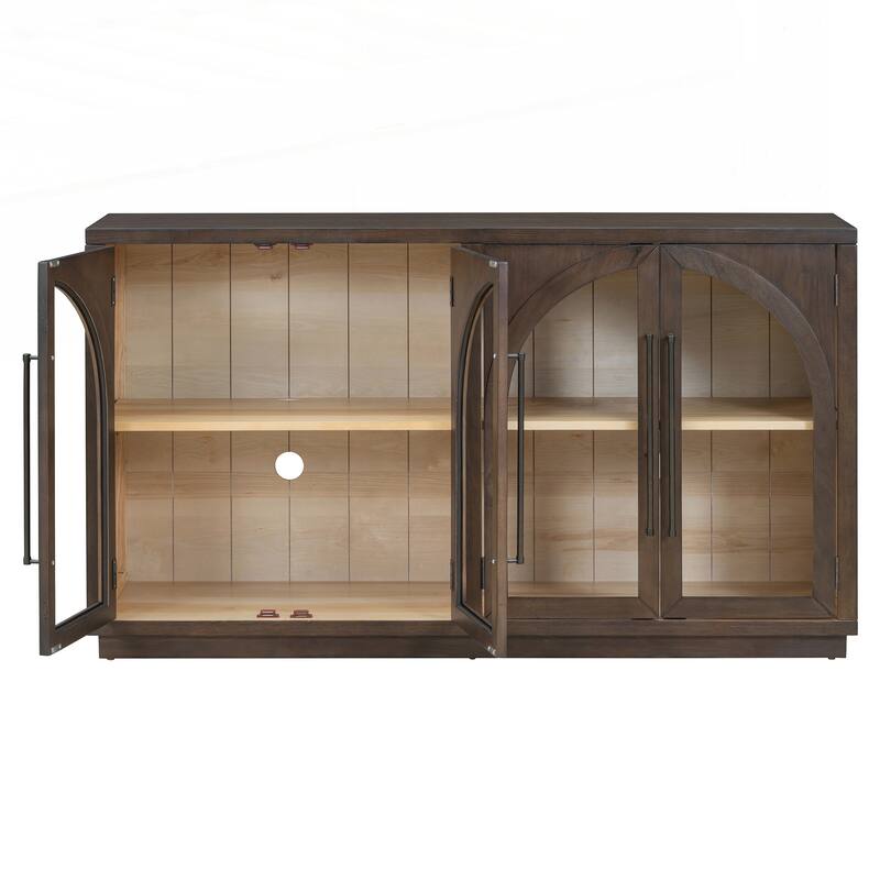 4-Door Large Storage Sideboard Buffet Cabinet