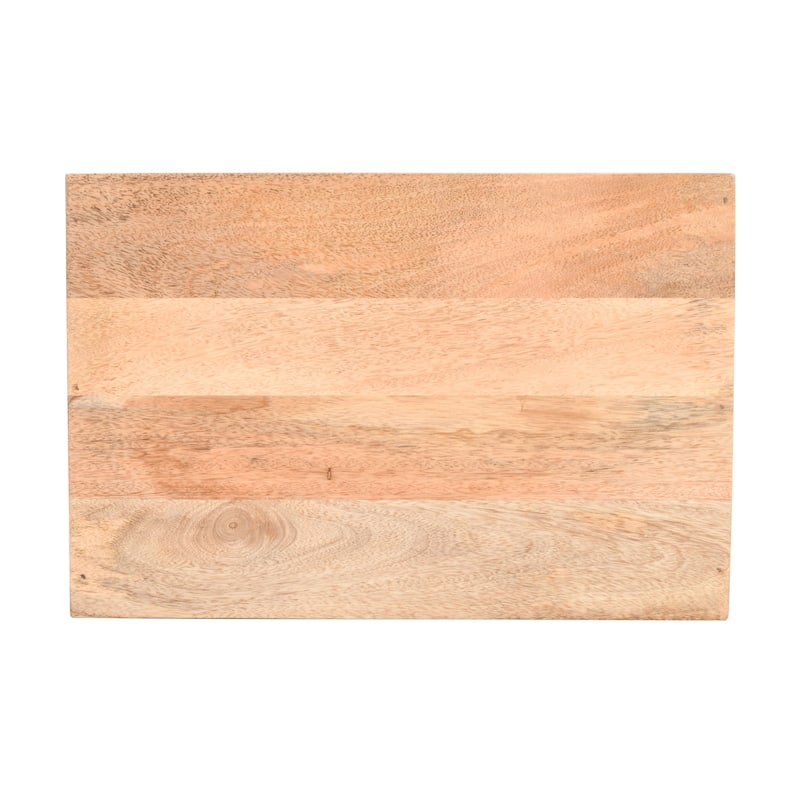 Roomfitters Solid Wood Nightstand, Modern Bedside Table Storage Cabinet with Drawer and Minimalist Cutout Handles, Natural