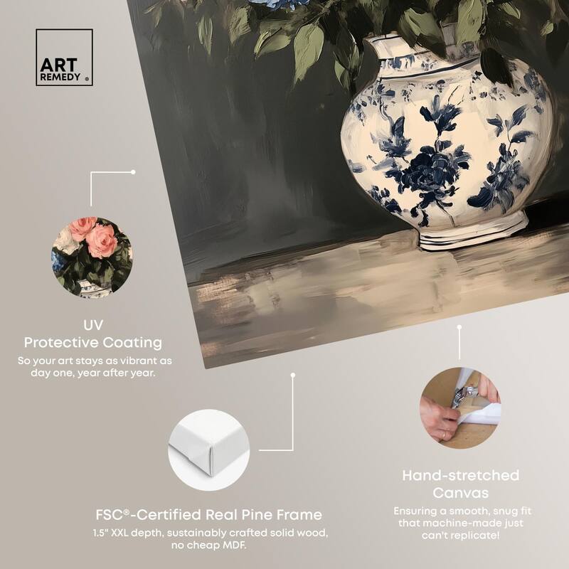 Classic Bouquet Canvas by Art Remedy, Gallery Wrapped
