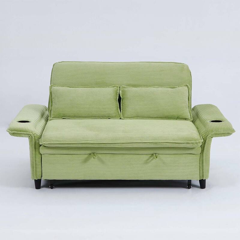 65.74-inch Adjustable Armrest and Backrest Multi-Functional Sofa Bed,Ideal for Bedrooms and Living Rooms