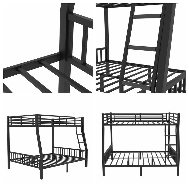 Twin XL Over Queen Metal Bunk Bed