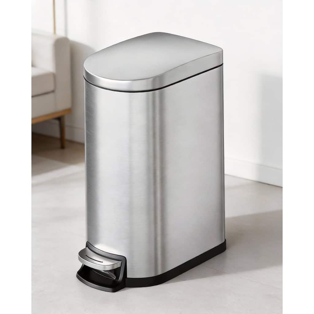2.6 Gallon/10 Liter Slim Trash Can, with Removable Inner Bucket