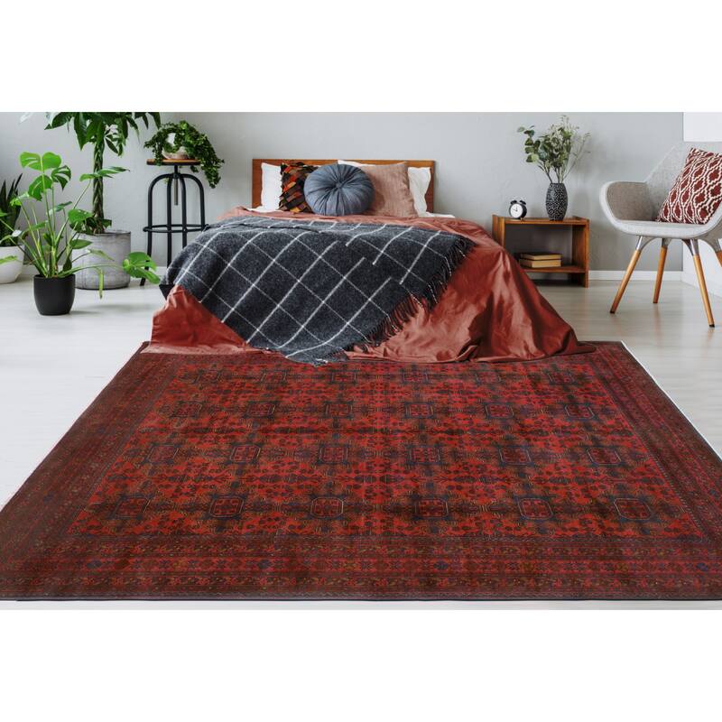 Khal Mohammadi Vinnie Red/Navy Rug - 8'2" x 11'1"