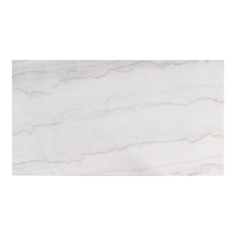 Furniture of America Fieny Modern Genuine White Marble 70-inch Dining Table