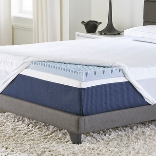 Comfort Tech 2" Convoluted Mattress Topper Featuring Tranquility Foam