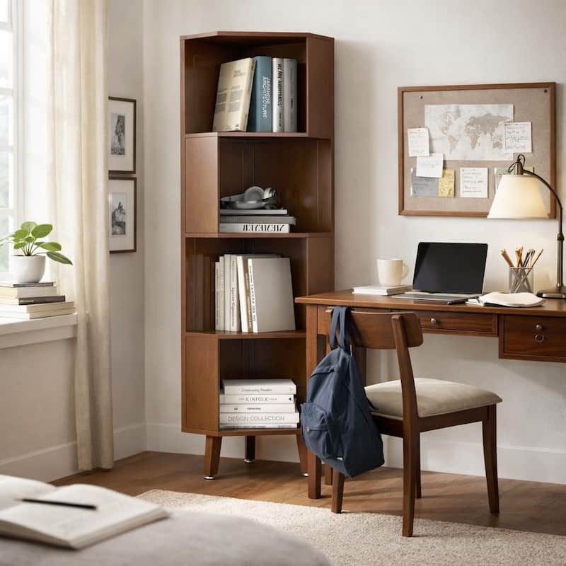 Corner Shelf, Multi-layer Corner Bookshelf, Bookcase, Display Rack