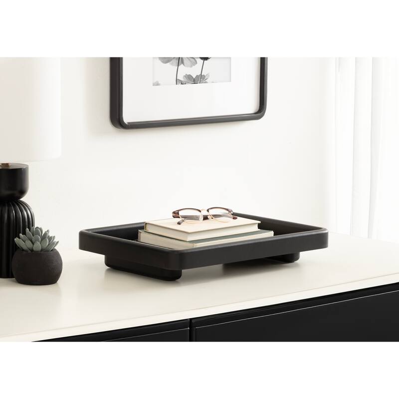 Kate and Laurel Planche Rectangle Woven Tray