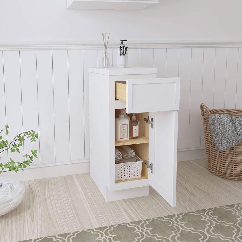 Vanity Art 12" Freestanding Single Base Storage Cabinet with Soft Close Door