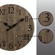 preview thumbnail 6 of 19, FirsTime & Co. Rustic Farmhouse Barn Wood Wall Clock