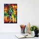 preview thumbnail 3 of 5, iCanvas "Rainy Dance II" by Leonid Afremov Canvas Print 12x8x0.75