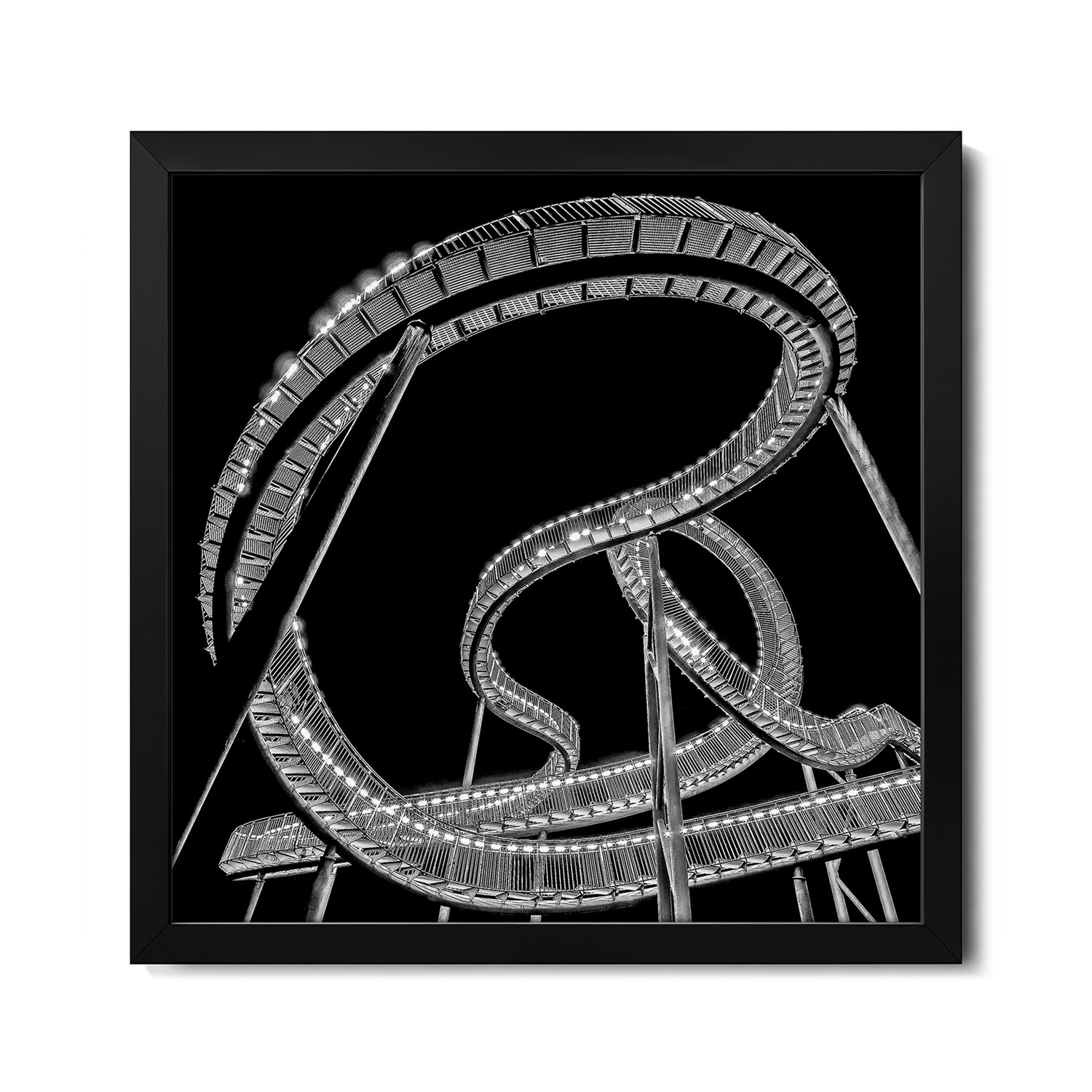 Lightsnake Premium Framed Poster by Holger Schmidtke